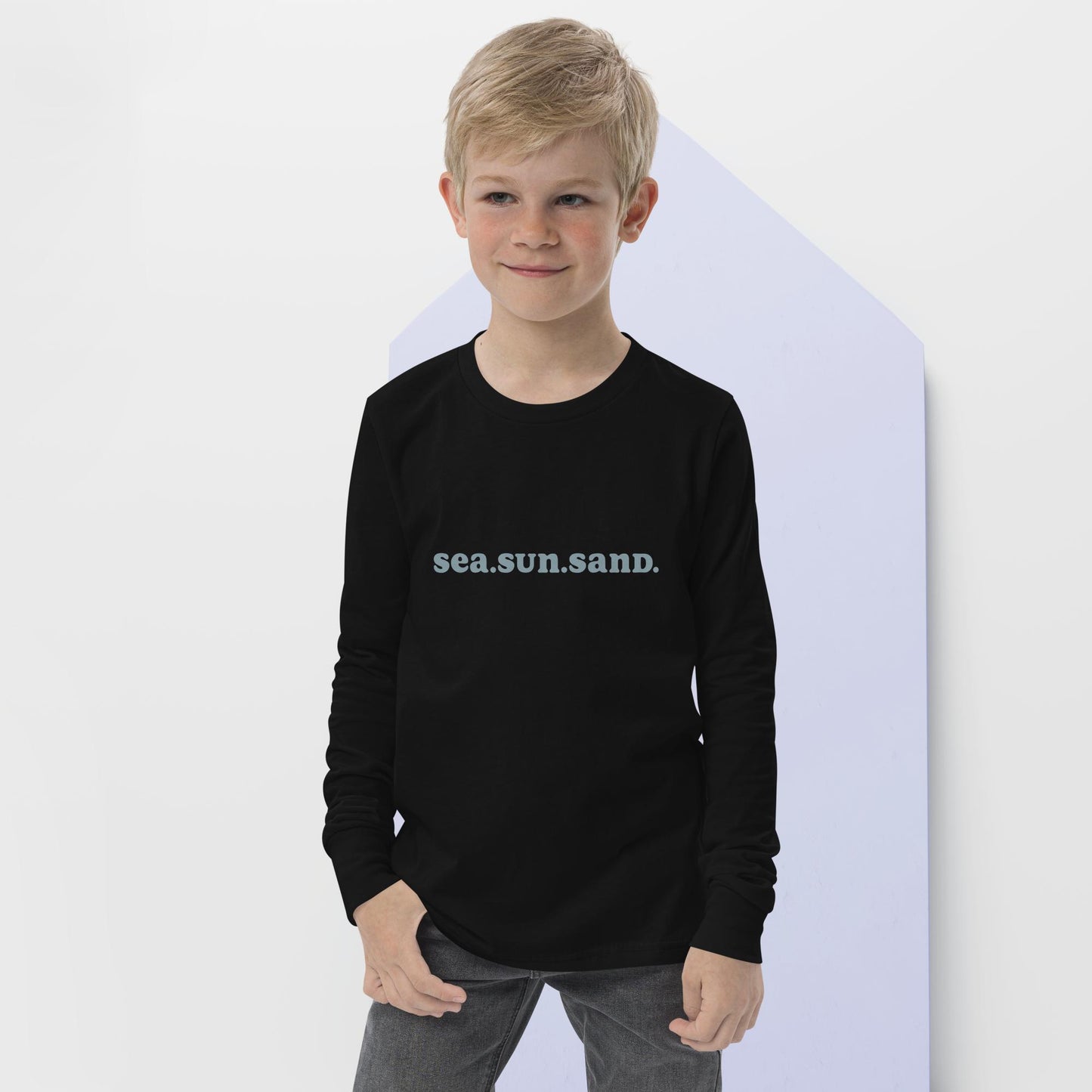 sea.sun.sand. youth long sleeve tee