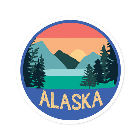 Alaska Lake Sticker