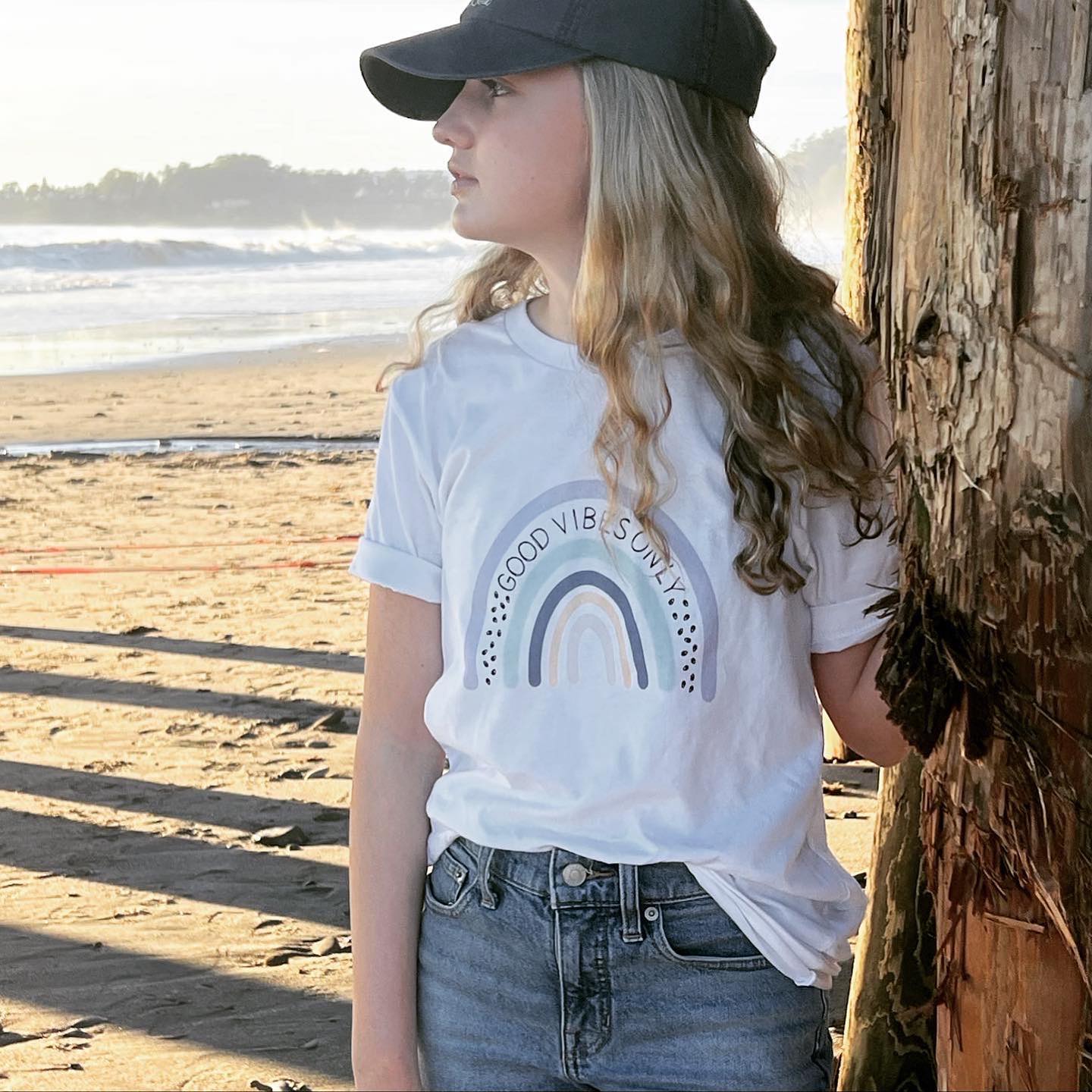 Good Vibes Rainbow Unisex Graphic Tee