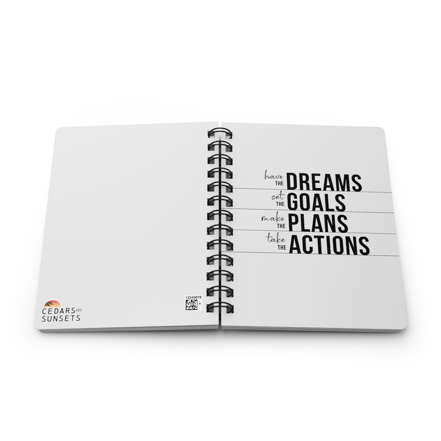 Goals Spiral Bound Journal