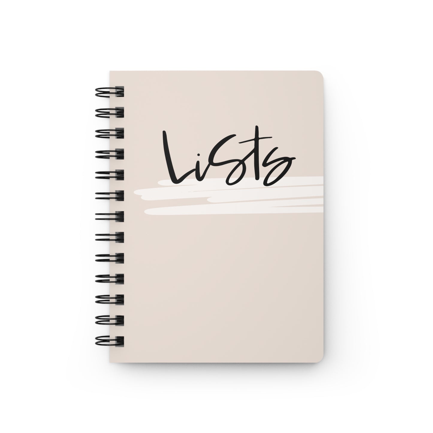 Lists Spiral Bound Journal