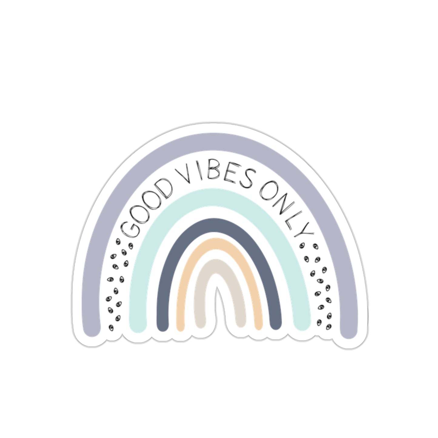 Good Vibes Only Rainbow Sticker