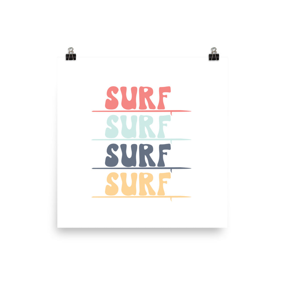 SS Surf Art Print Poster (Four Color)