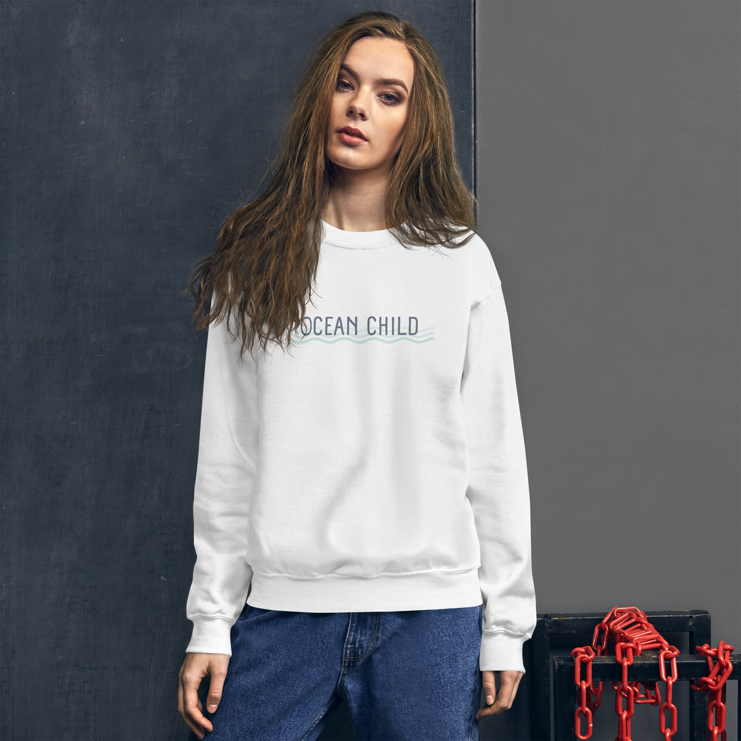 Ocean Child Unisex Crewneck Graphic Sweatshirt