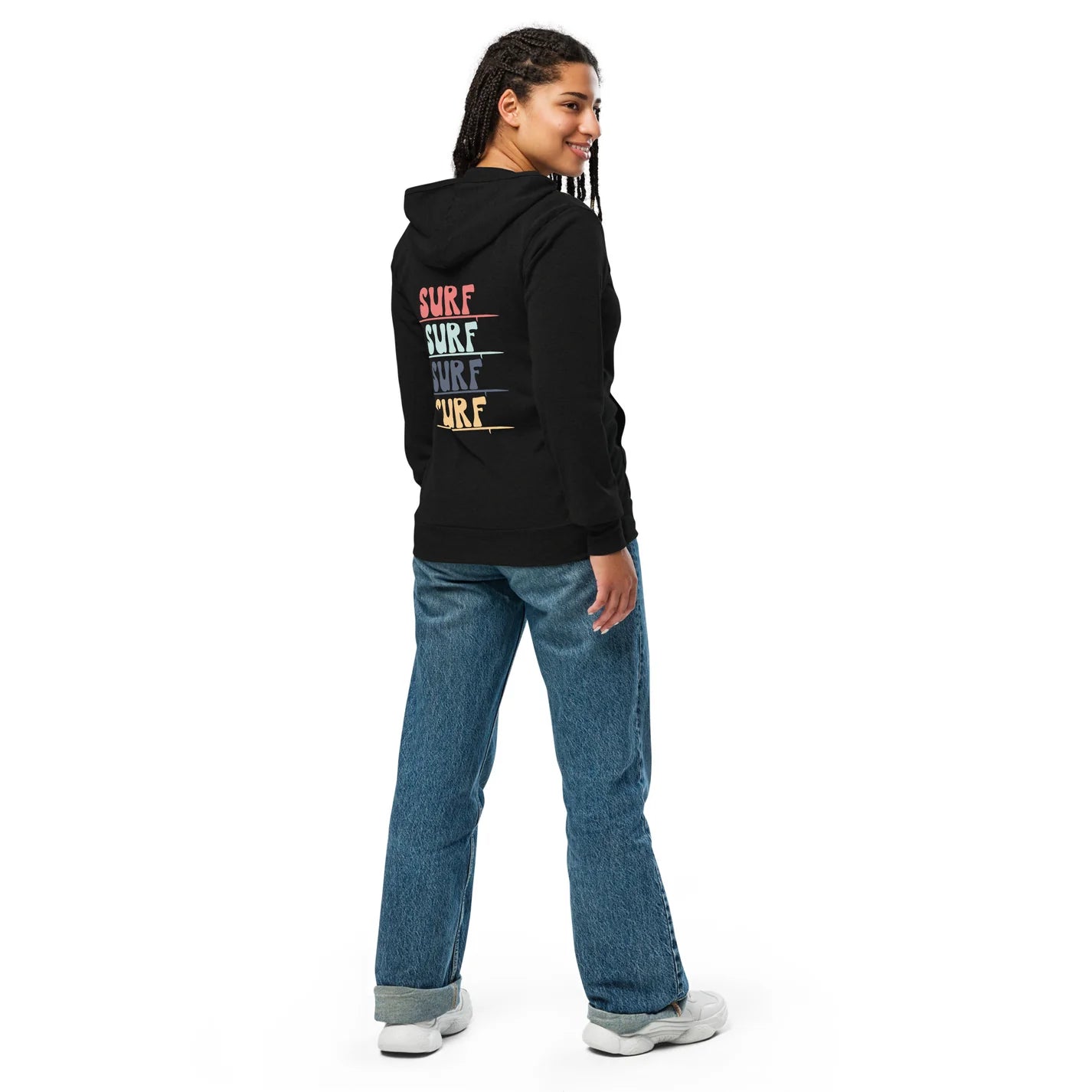 SS Surf x4 Unisex Zipped Graphic Hoodie