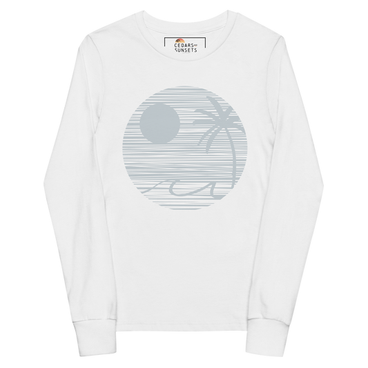 Wavy Days Youth Long Sleeve Graphic Tee