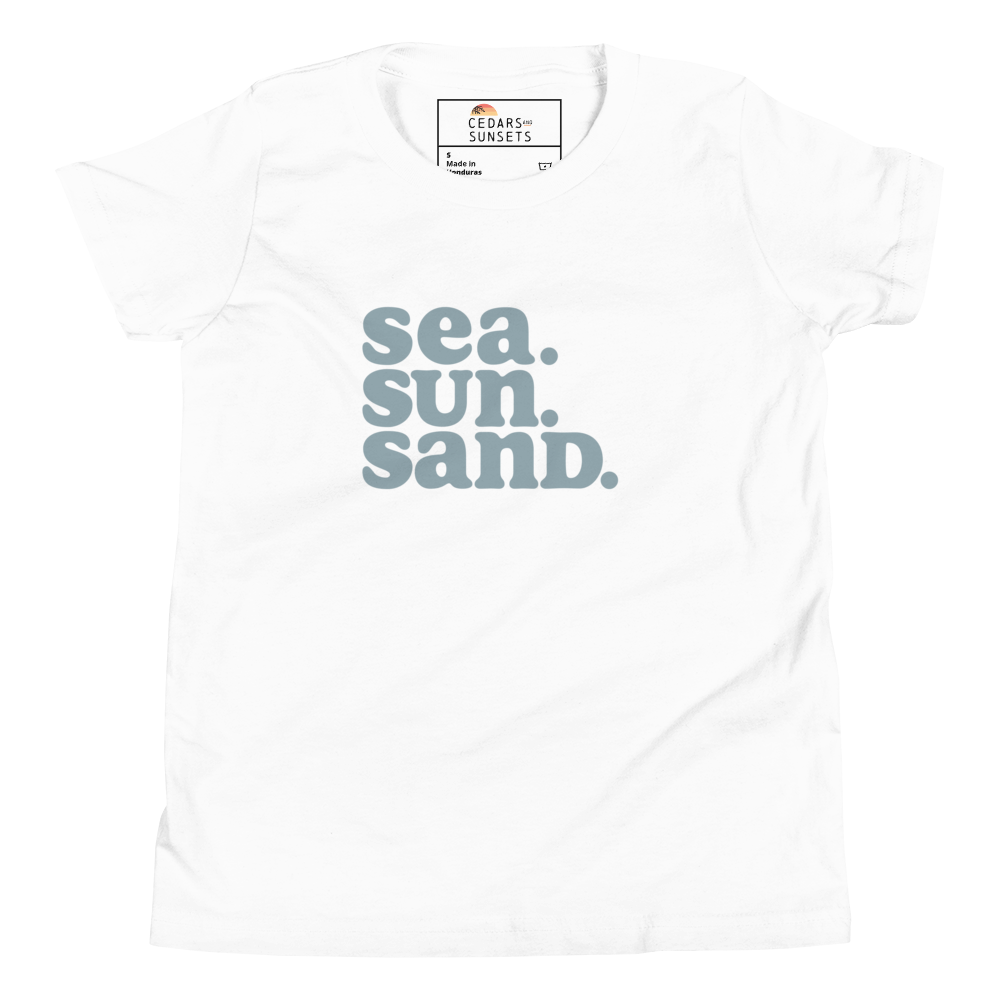 Sea. Sun. Sand. Youth Graphic Tee