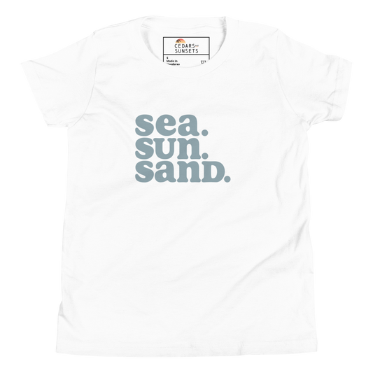 Sea. Sun. Sand. Youth Graphic Tee