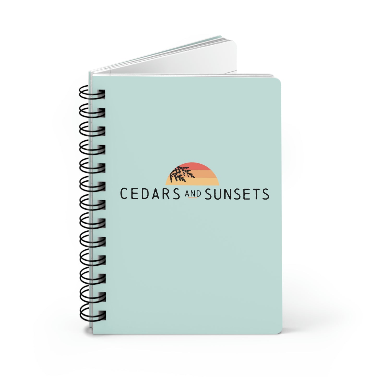 Cedars and Sunsets Spiral Bound Journal