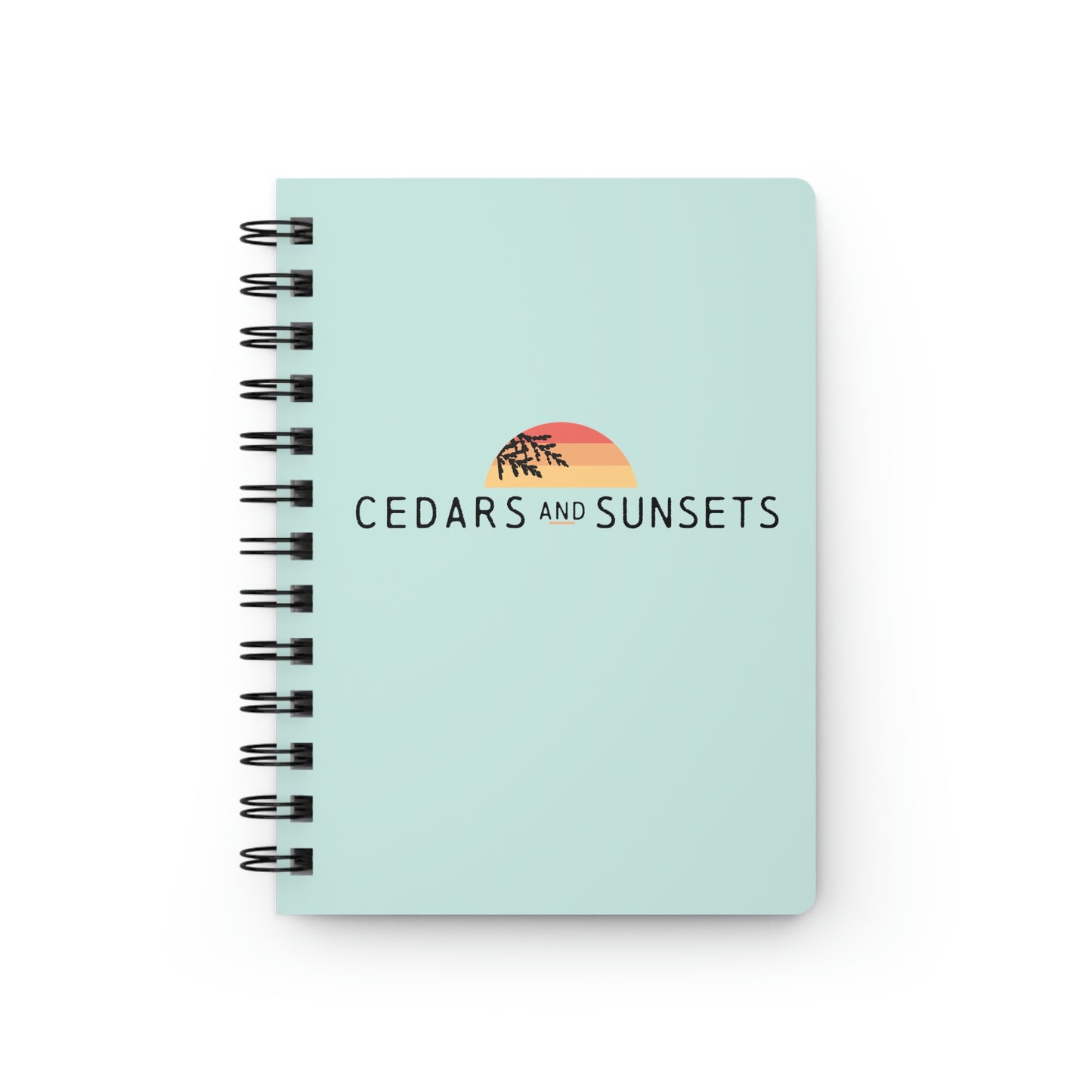 Cedars and Sunsets Spiral Bound Journal