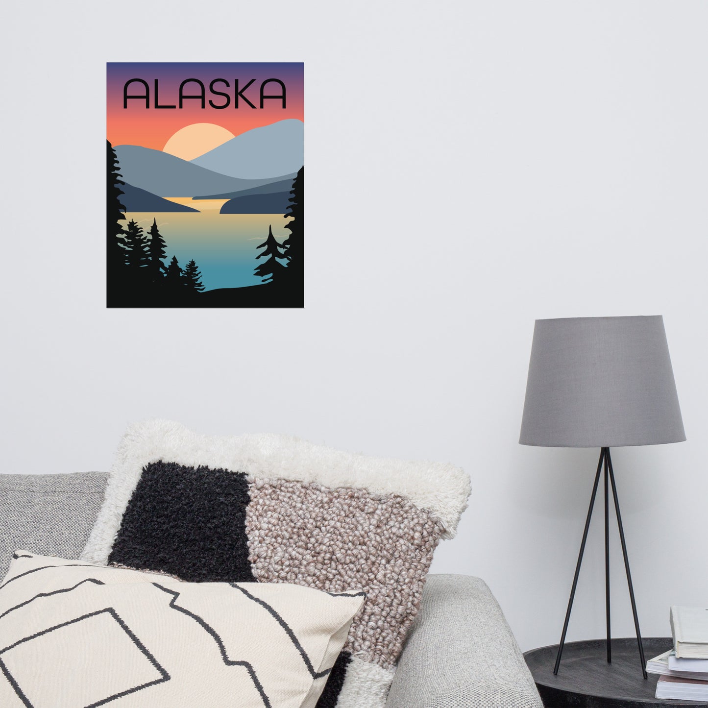 Southeast Alaska Summer Sunset Art Print Poster