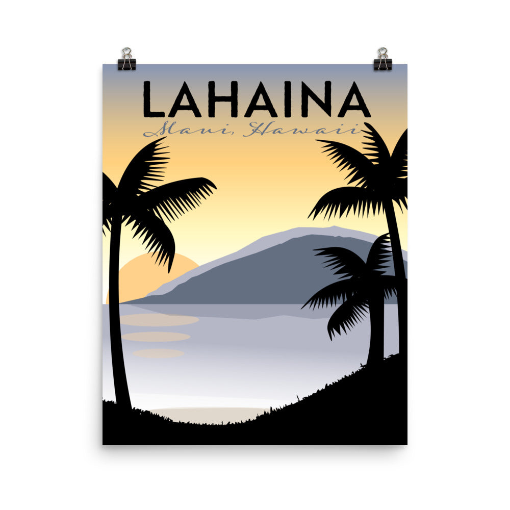 Lahaina Sunset Art Print Poster