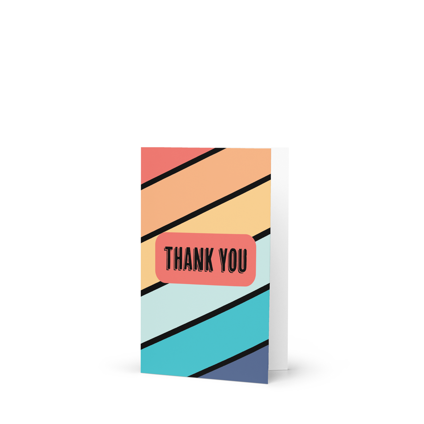 Stripes Thank You Greeting Card