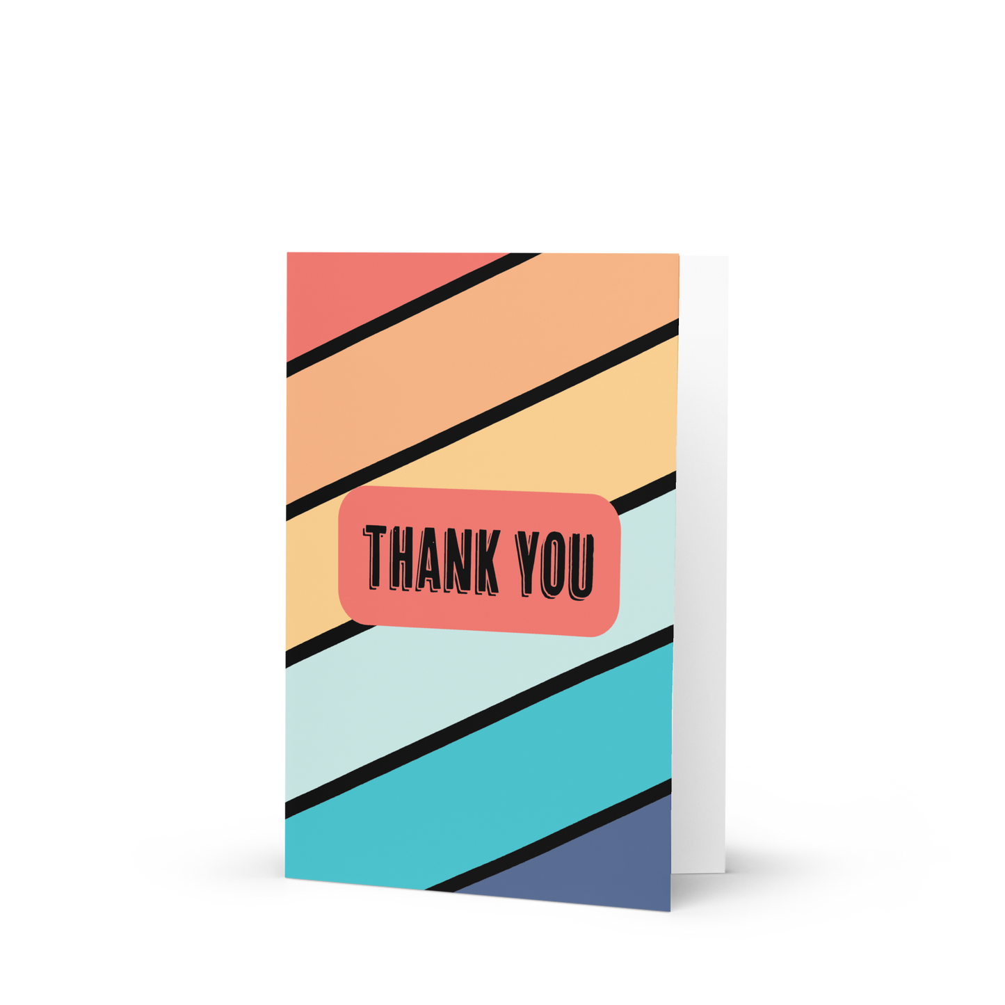 Stripes Thank You Greeting Card