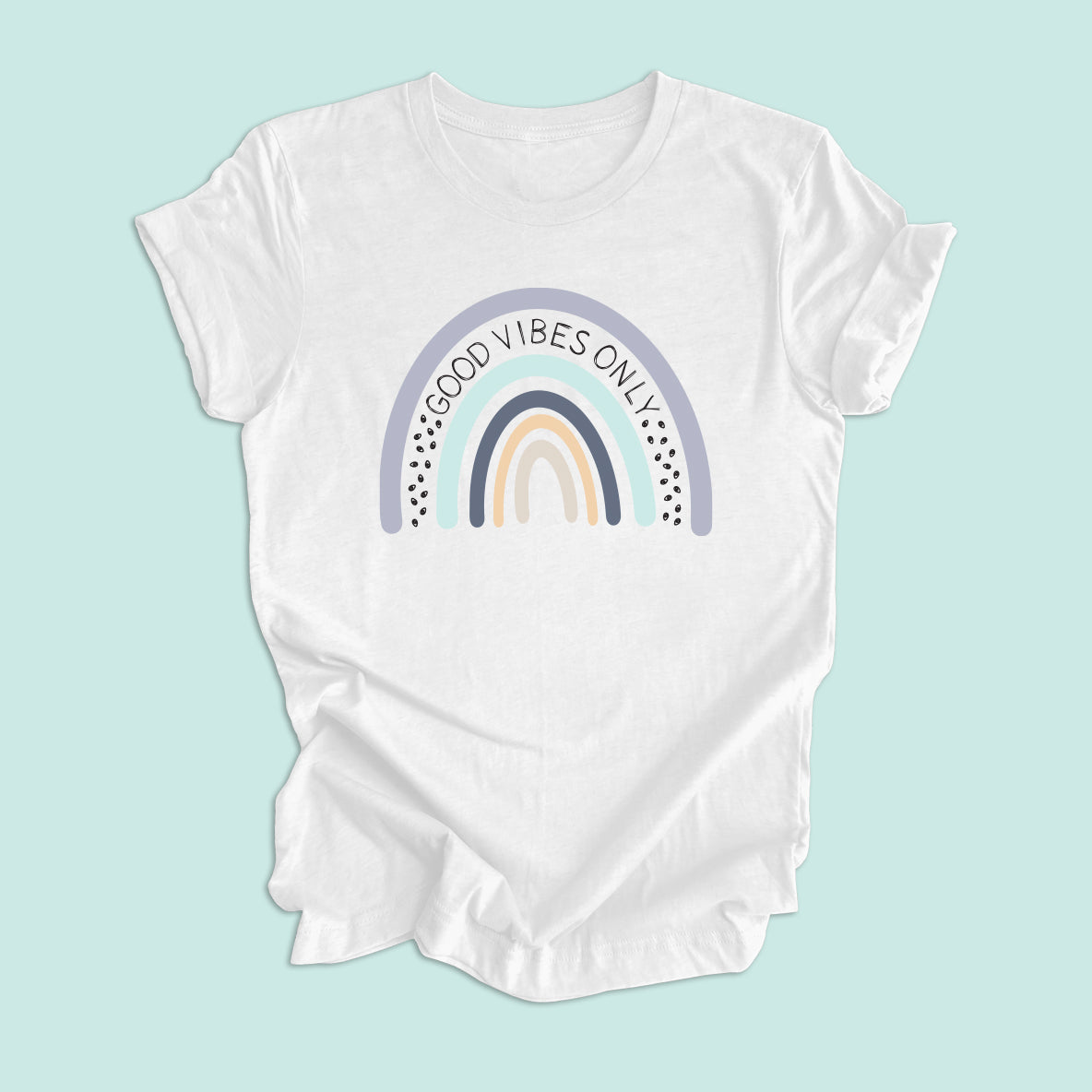 Good Vibes Rainbow Unisex Graphic Tee