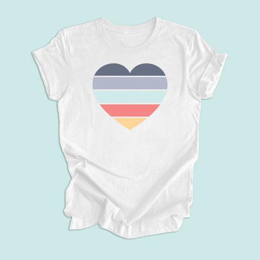 Sunset Heart Unisex Graphic Tee