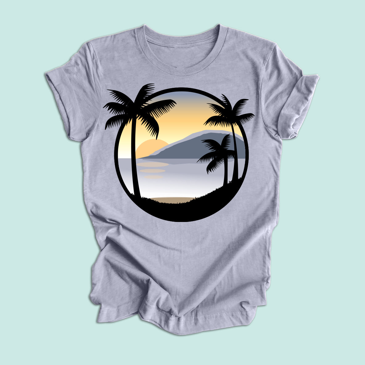 Island Sunset Unisex Graphic Tee