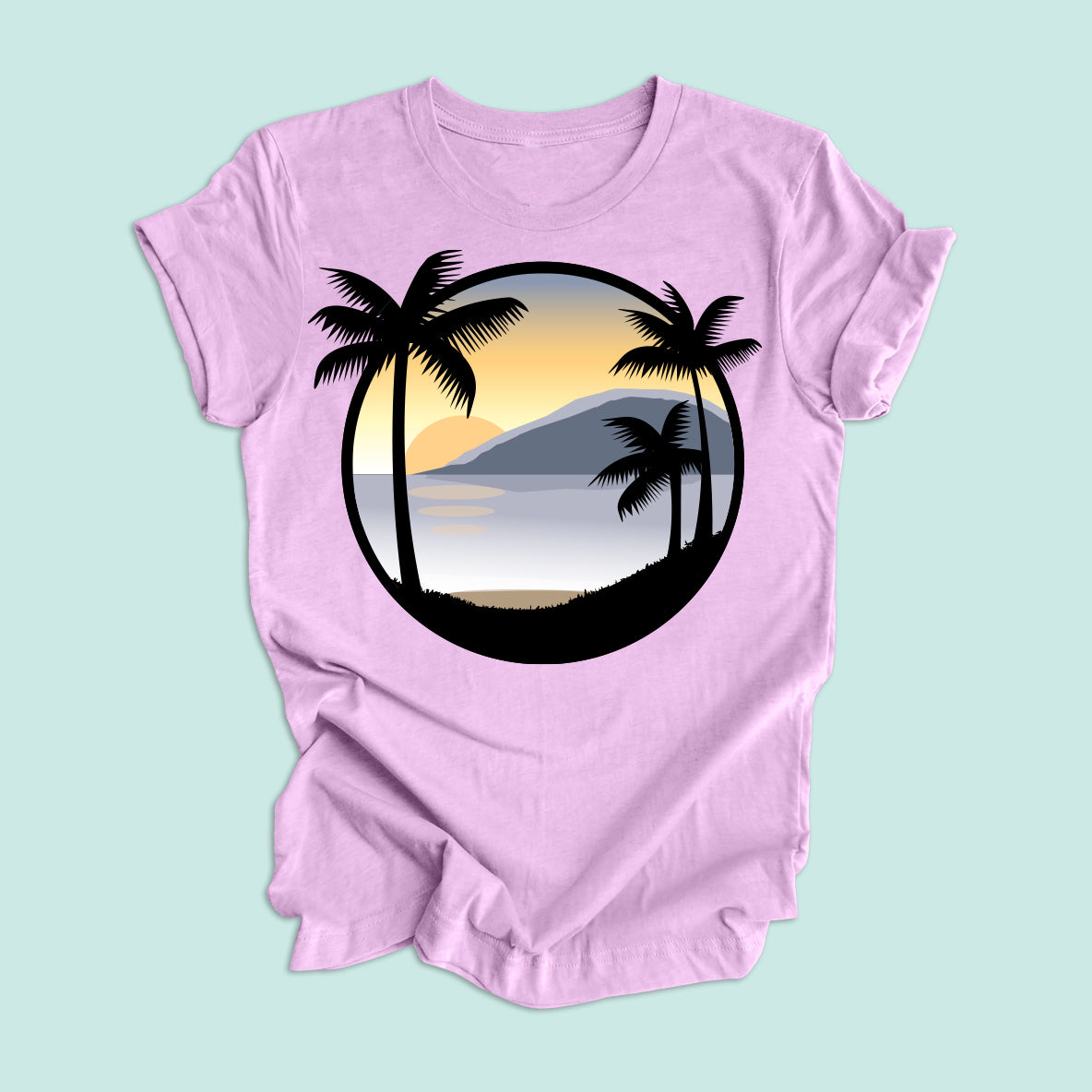 Island Sunset Unisex Graphic Tee