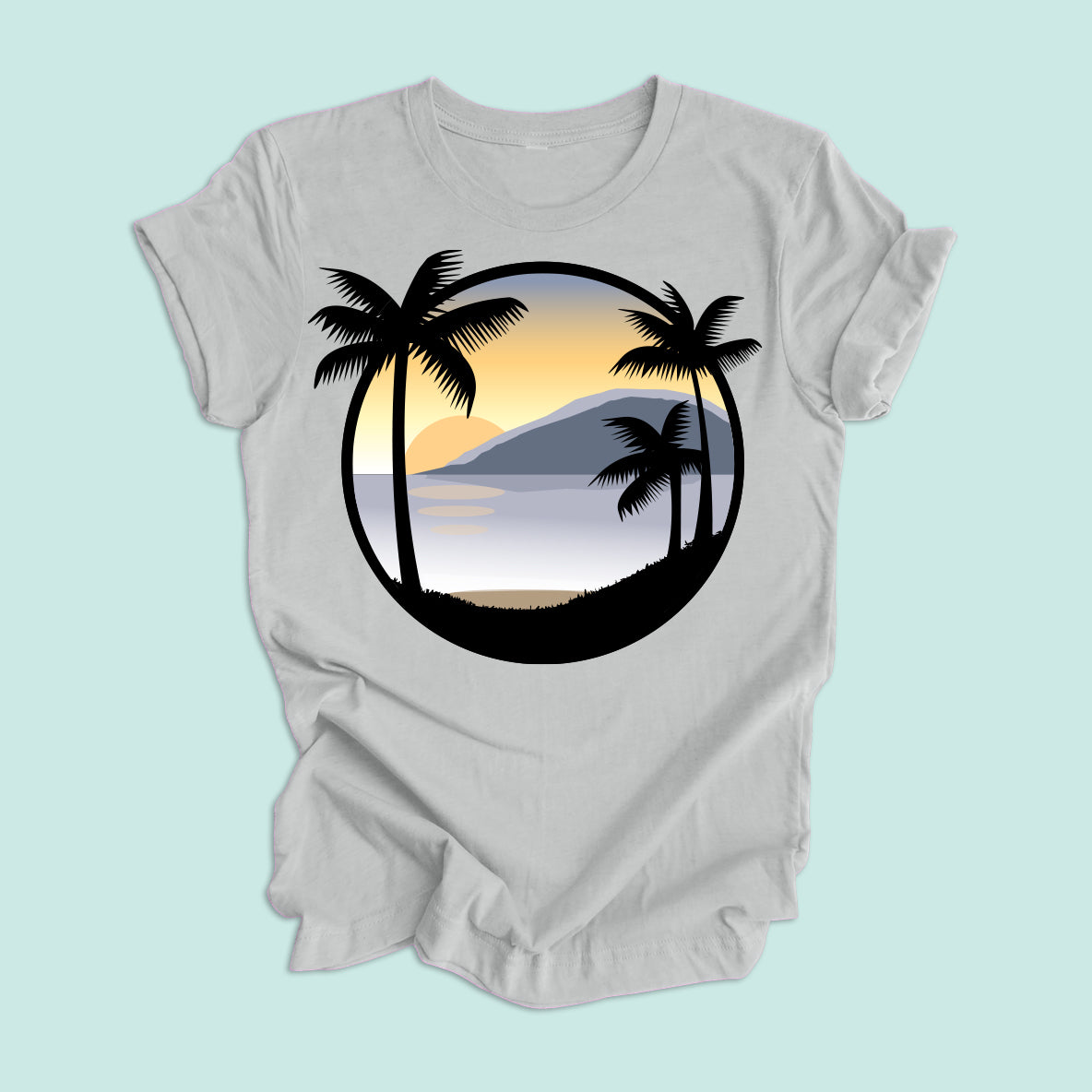 Island Sunset Unisex Graphic Tee