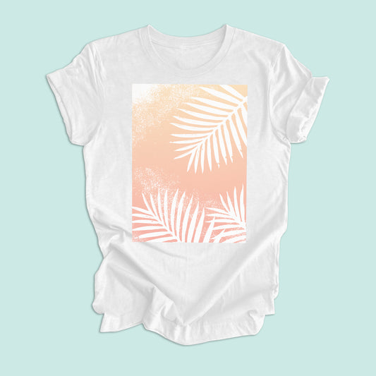 Soft Sky Palm Unisex Graphic Tee