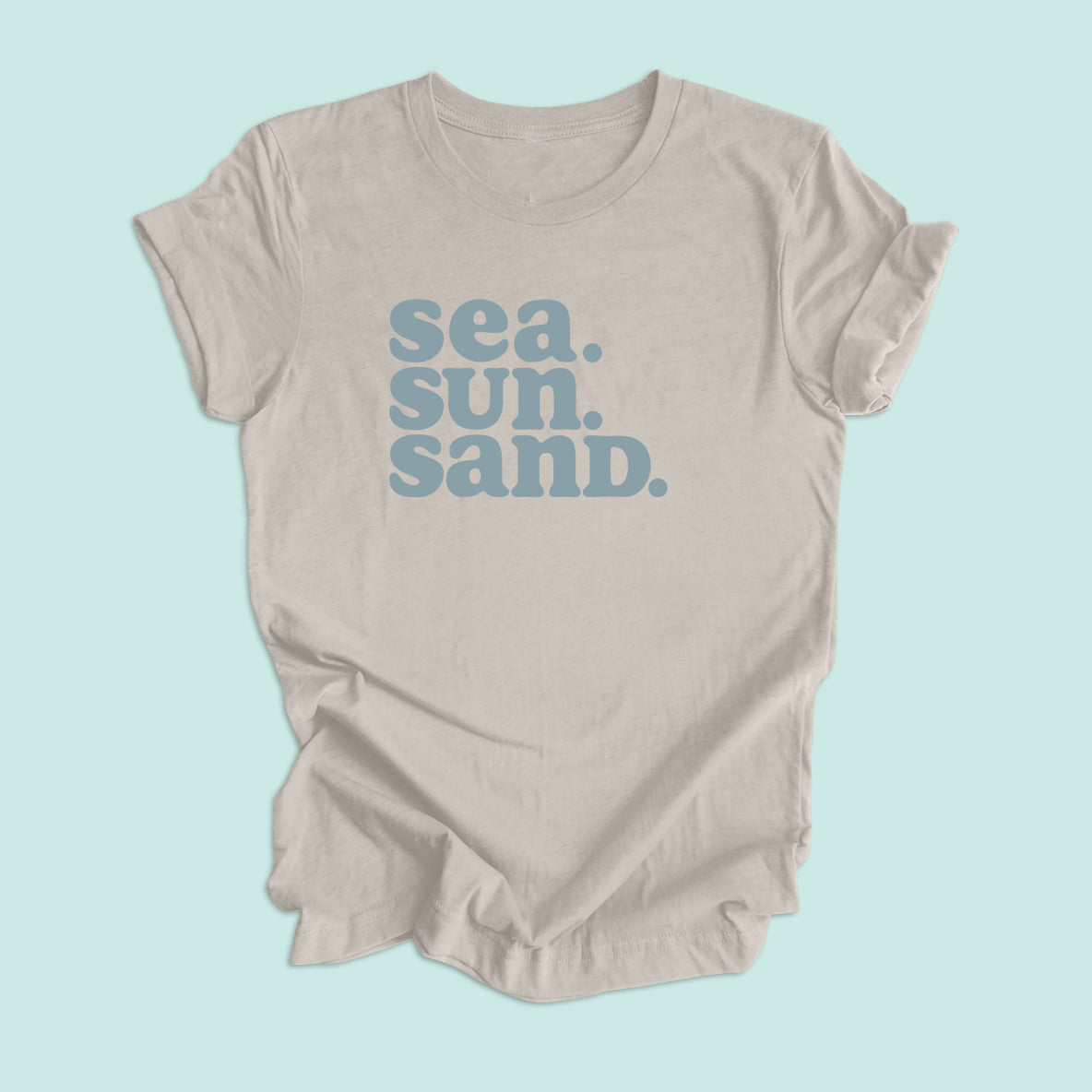 Sea. Sun. Sand. Unisex Graphic Tee