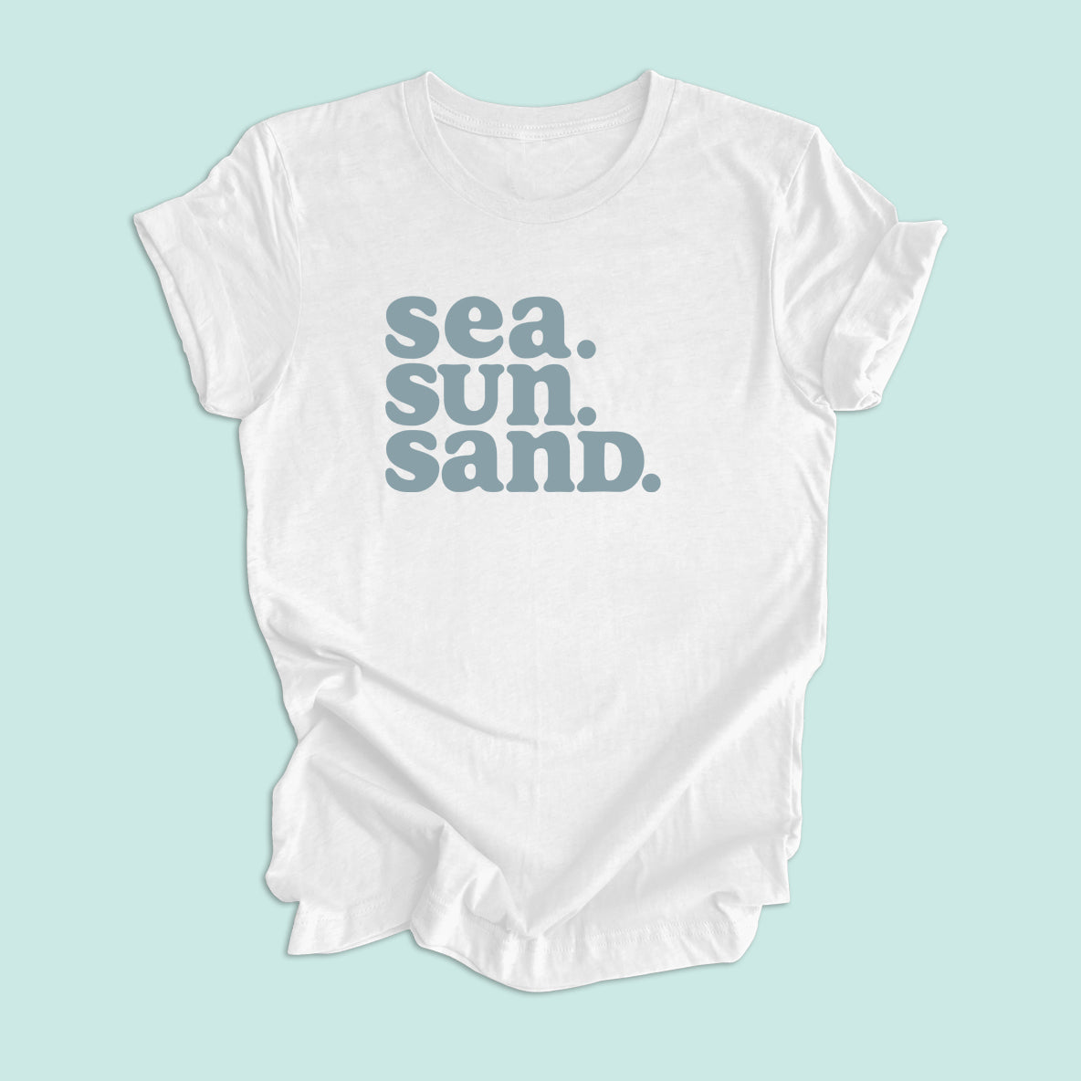 Sea. Sun. Sand. Unisex Graphic Tee