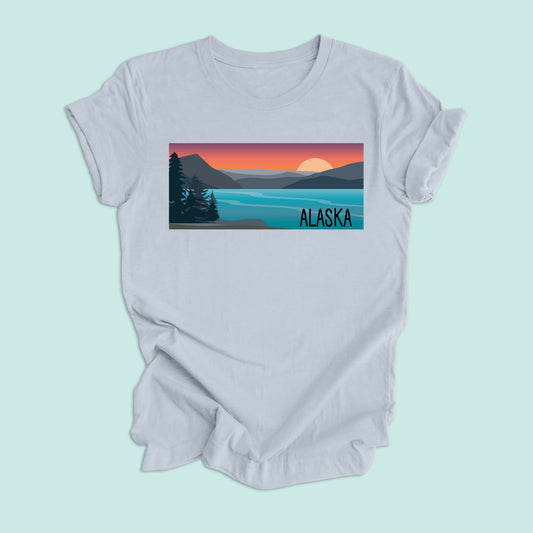 Alaska Sunset Unisex Graphic Tee