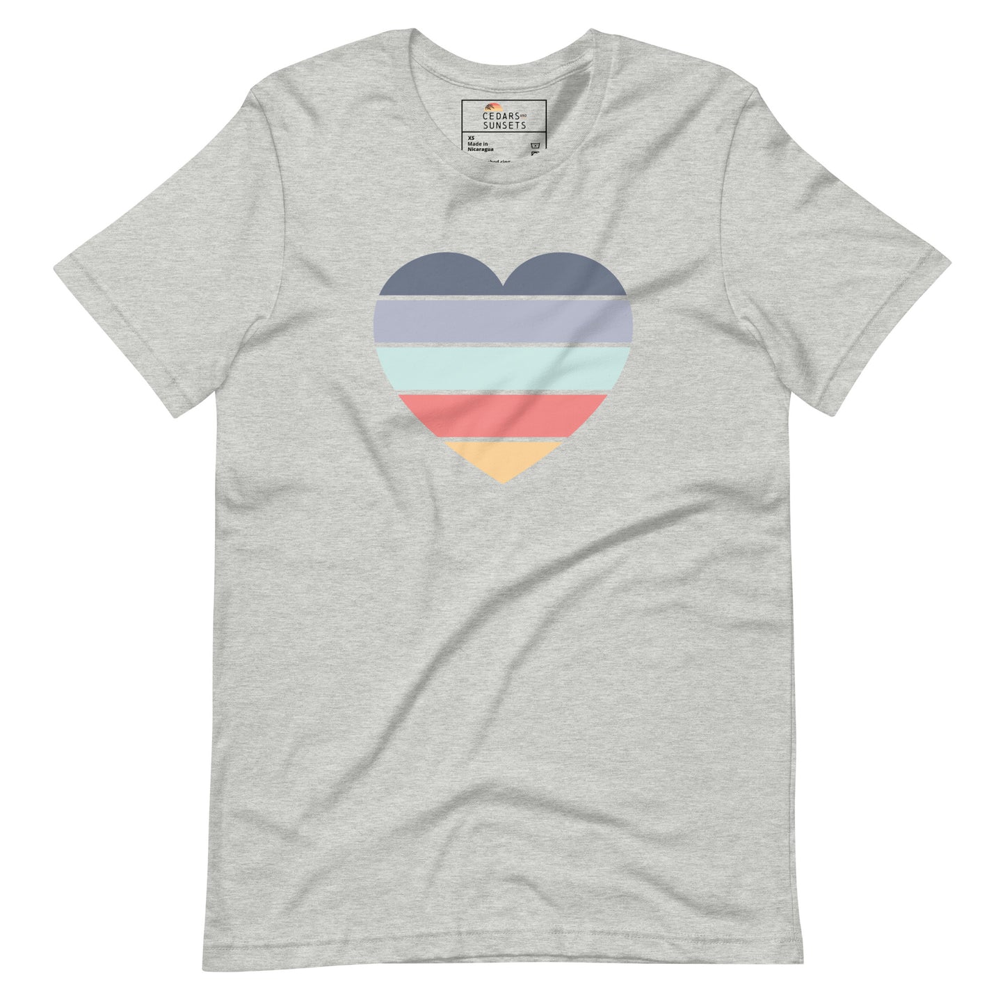 Sunset Heart Unisex Graphic Tee