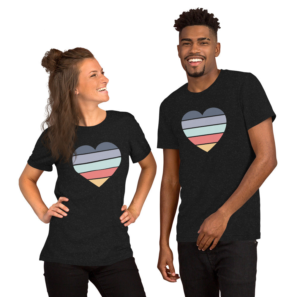 Sunset Heart Unisex Graphic Tee