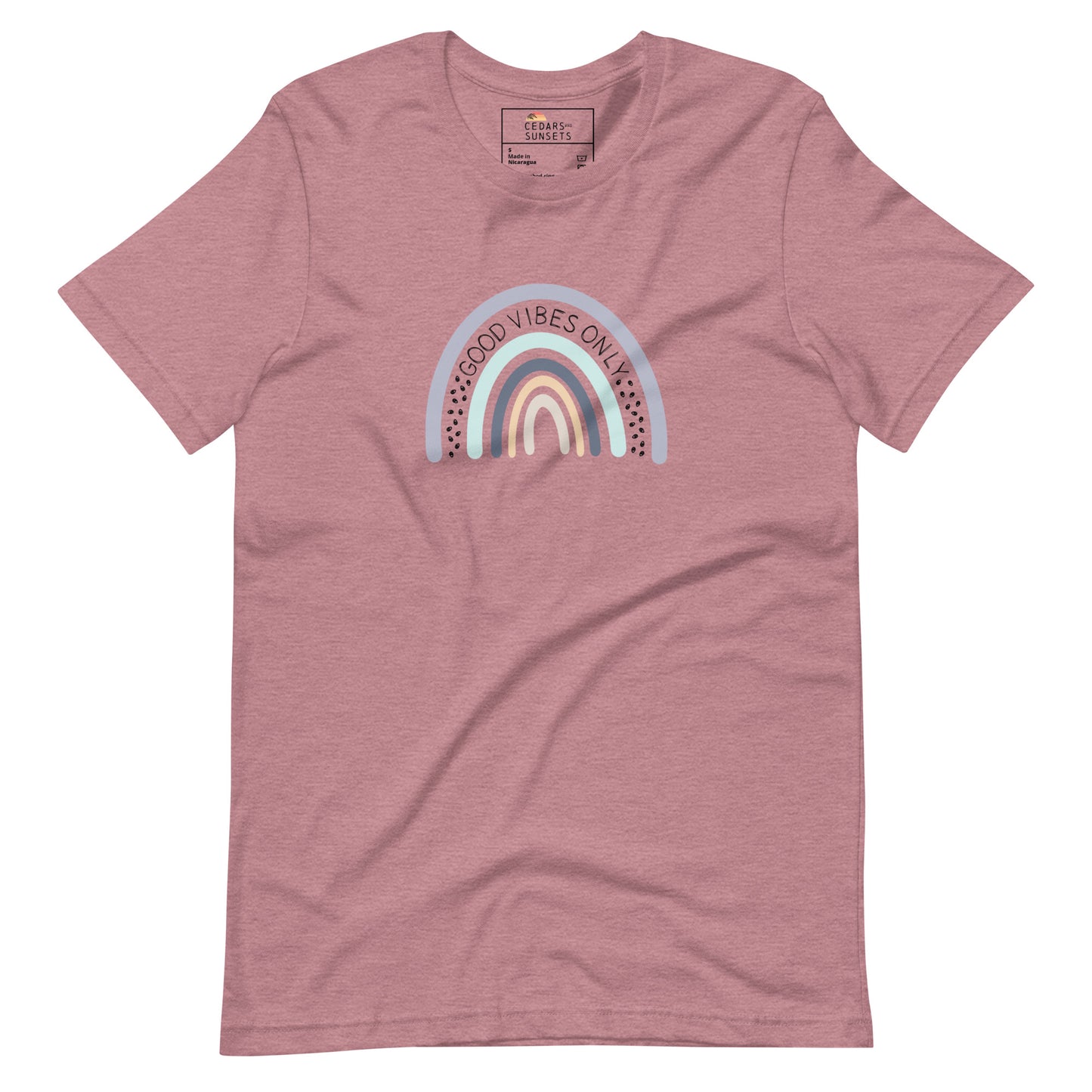 Good Vibes Rainbow Unisex Graphic Tee