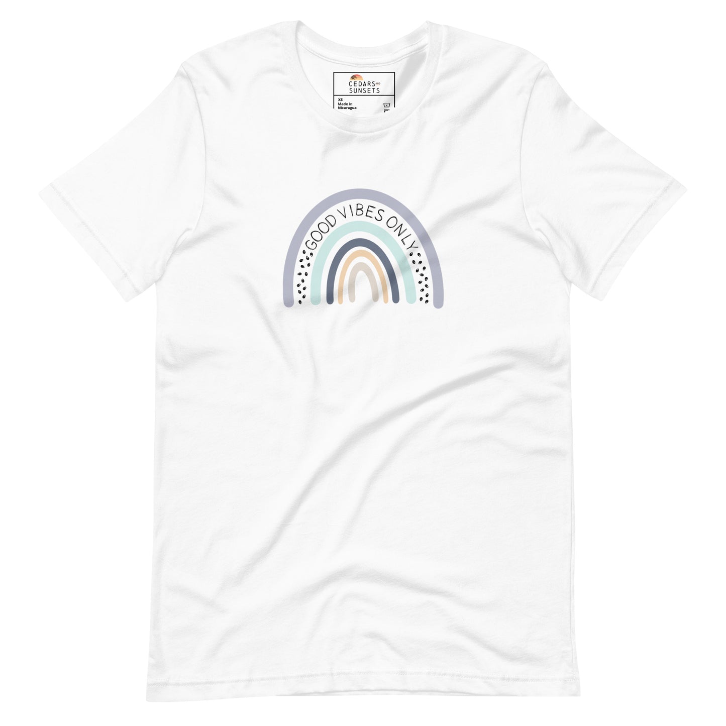 Good Vibes Rainbow Unisex Graphic Tee