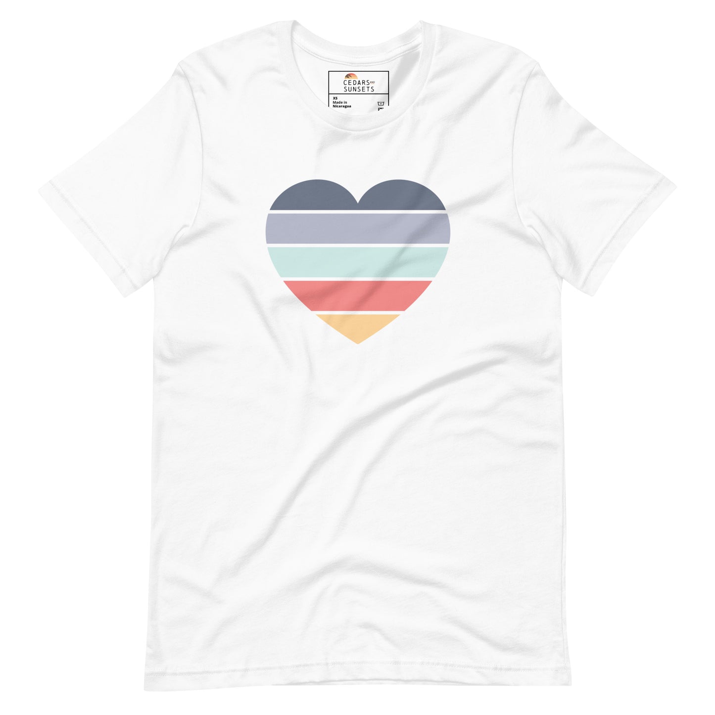 Sunset Heart Unisex Graphic Tee