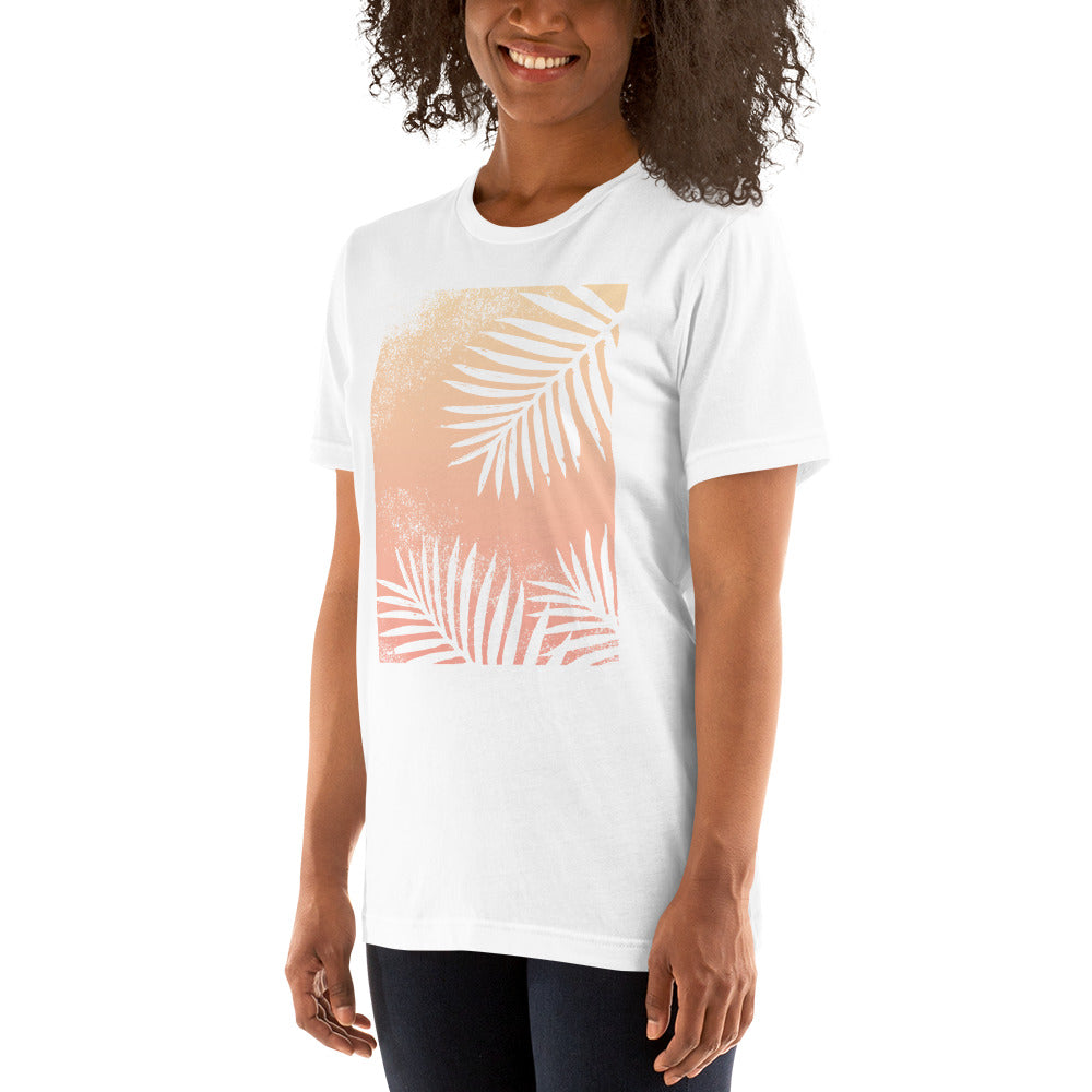 Soft Sky Palm Unisex Graphic Tee