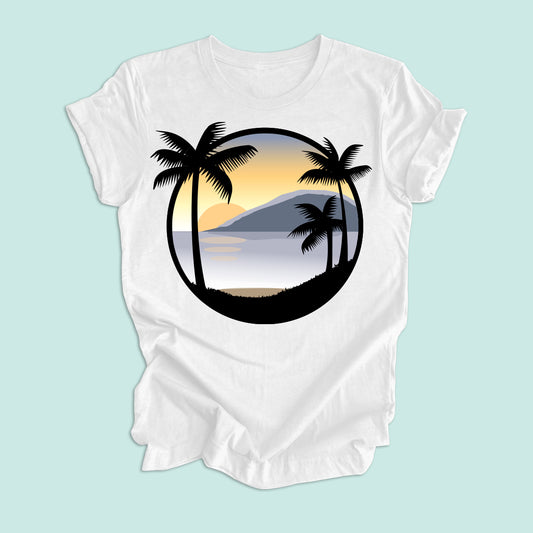 Island Sunset Unisex Graphic Tee